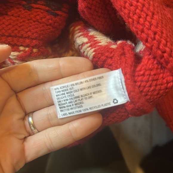 Universal Thread Red Knit Cropped Sweater - Picture 6 of 6